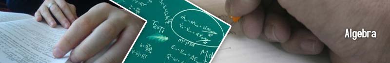 Algebra header graphic